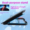 Colored Lights Notebook Riser CPU Cooling Laptop Stand Holder Foldable Laptop Table  Notebook
