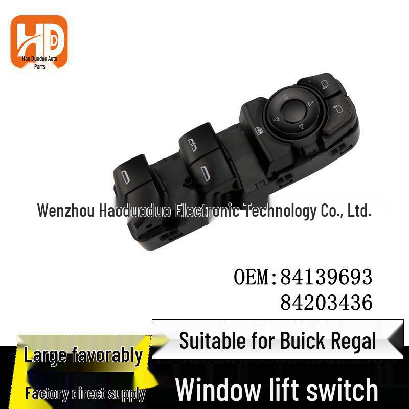 

Compatible Power Window Switch for Buick Regal, Chevrolet Malibu, GMC (Model: 84139693) Electric