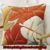 Tropical Monstera Leaf Pillow Cover 3D Faux Embroidery Print Cushion Case Boho Palm Leaves Home Decor Gift
