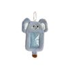 Short Elephant Plush Card Case With Display Pendant For Student Id And Card Meal