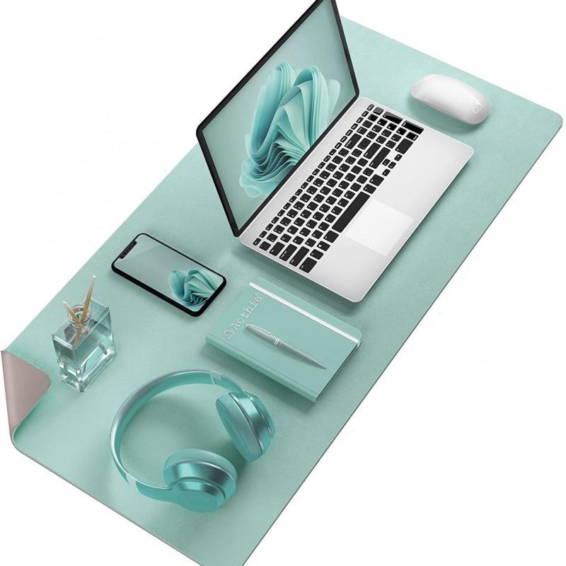 Waterproof Desk Mat Pad Double-Sided Mint Green 50X80