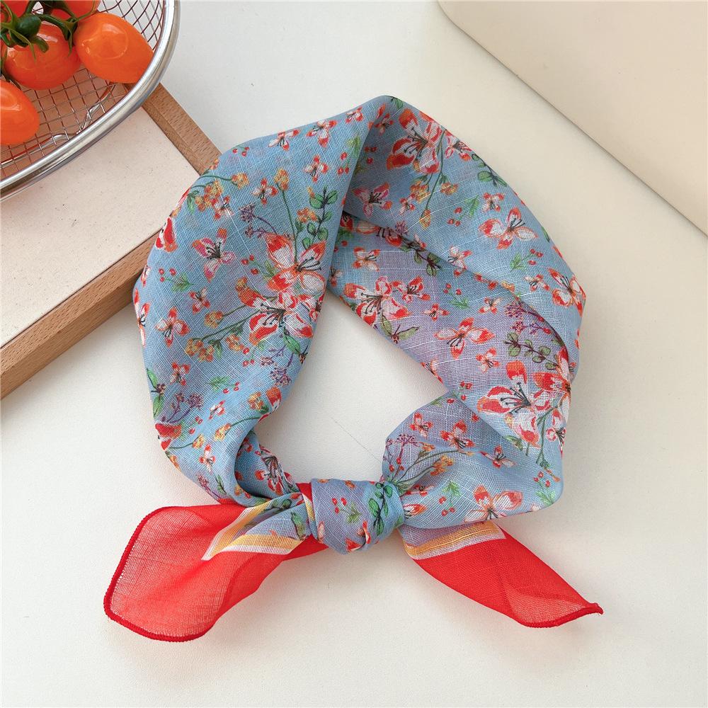 55cm Hair Scarf Cotton Square Scarf Hairband Headband Hairscarf Headscarf Turban Shawl Wrap Bandanas