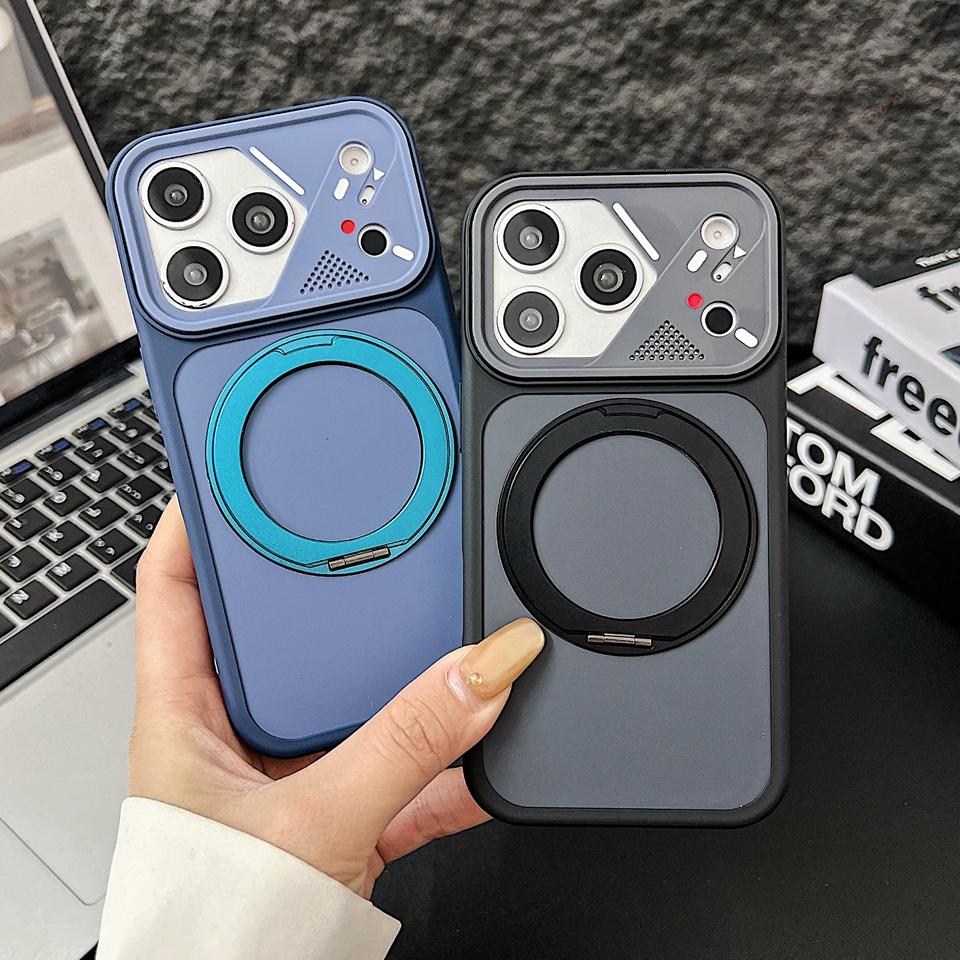 Official Magnetic Phone Case For For Iphone 17 11 12 13 14 1 16 Pro Max Air 1 16 14 Plus 360 Metal Stand Protector Cover