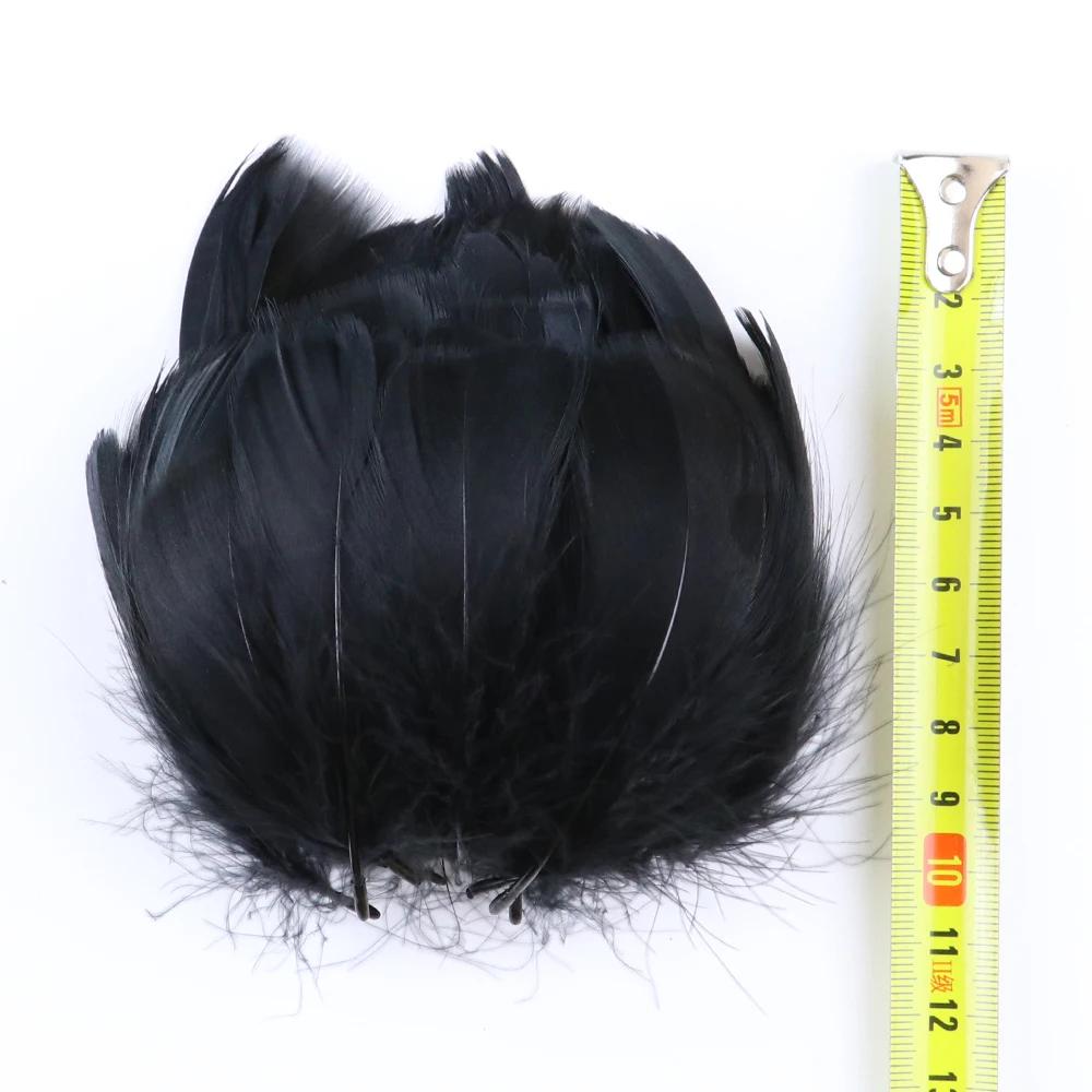 50Pcs Natural Black Goose Ostrich Feathers For Jewelry Earrings Making Diy Dream Catcher Decoration Crafts Plume Accessories