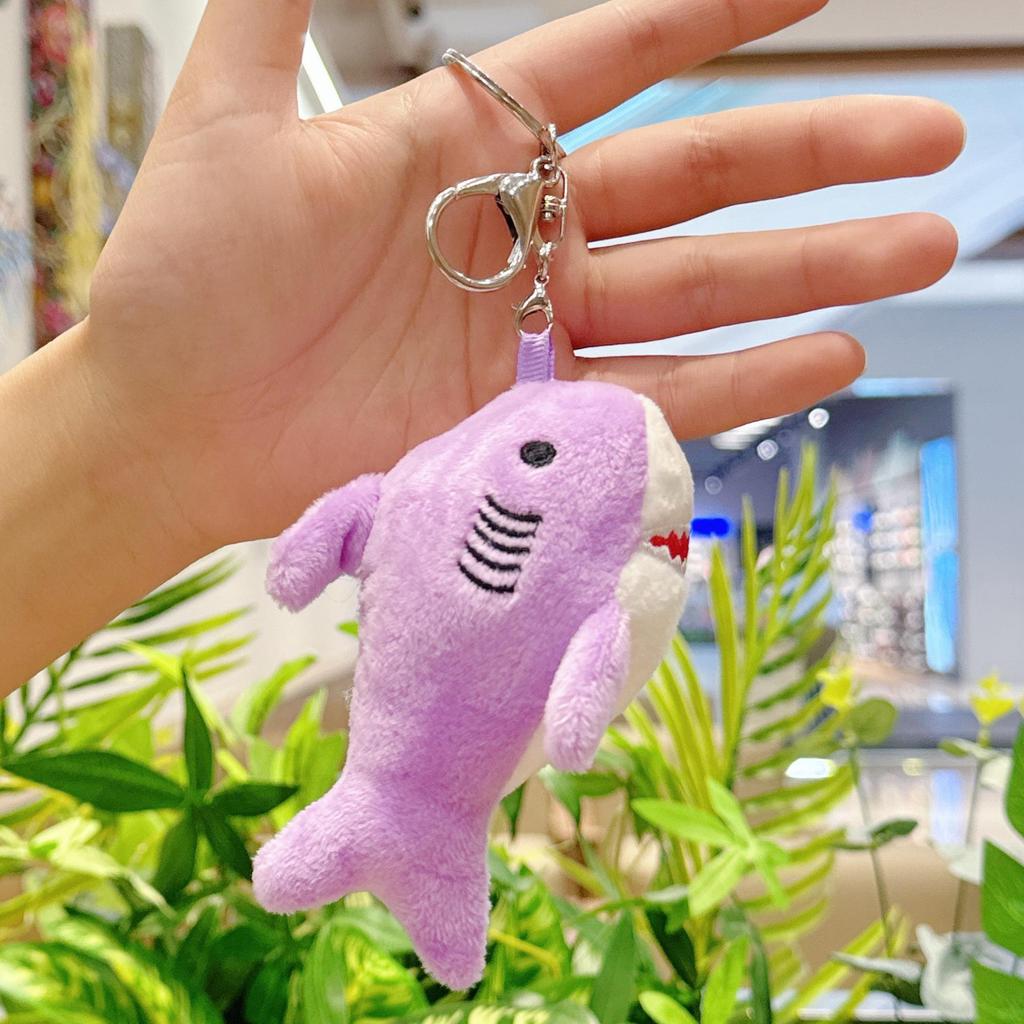 Plush Shark Keychain Doll - Cute Bag Charm & Wedding Toss Accessory