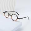 Neutral Retro Small Round Frame Presbyopia Glasses Fashion Reading Glasses Ultra Clear Anti Blue Light