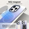 For iPhone 15 Pro Magnetic Case Gradient Design Borderless IMD TPU+PC+PET Phone Cover