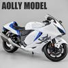 1/9 Suzuki Hayabusa GSX-1300R Alloy Motorcycle Model Toy Vehicle Collection Carrying Lighting Off Road Autocycle Toy Car
