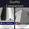 Multi-Layer Metal Rack Shelf Strong Load-Bearing Quick Installation Heavy Duty Shelving Steel Construction Storage Shelves