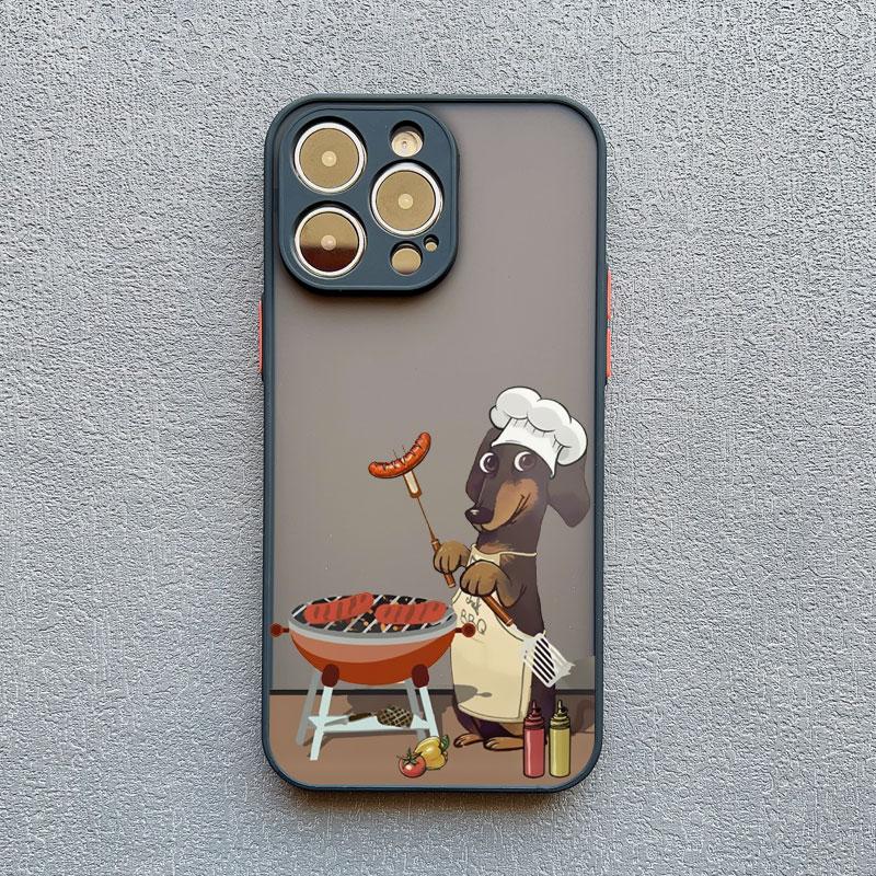 Cute Cartoon Newspaper Reading Dog Phone Case For iPhone 15 14 16 12 Pro Max 11 13 Mini Pro Max X XR XS Lovely Shockproof Covers