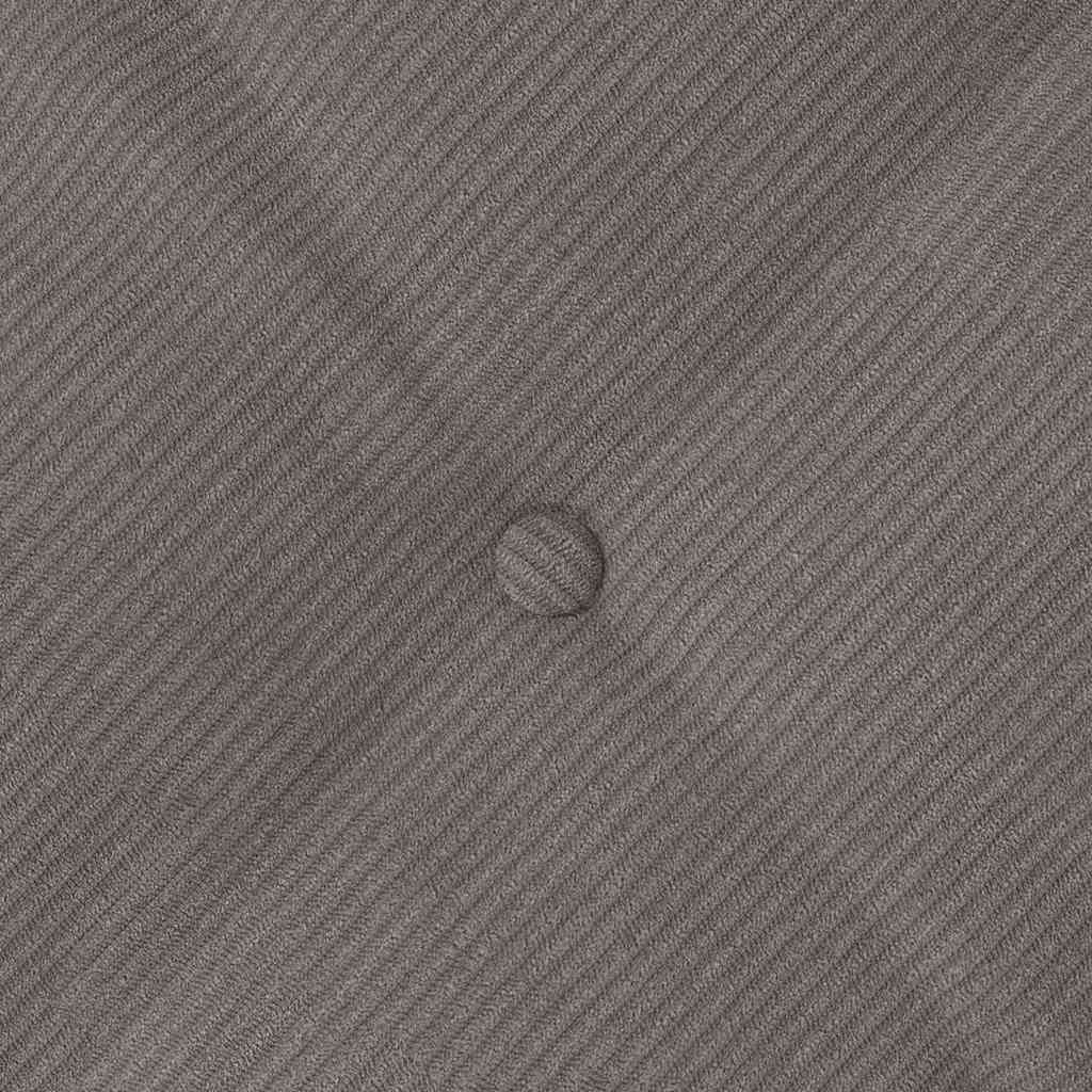 Back Cushion Light Grey 120 X 50 Cm Corduroy Fabric