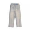 Jeans Harajuku Hip Hop Straight  Leg Pants Oversized Print Y2k Men’s Jeans Casual Mopping Black Jeans Hot Streetwear