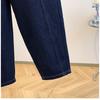DIMANAF 2025 Autumn Winter Plus Size Jeans Thicken Flocking New Women Blue Vintage Cotton Denim Long Pants