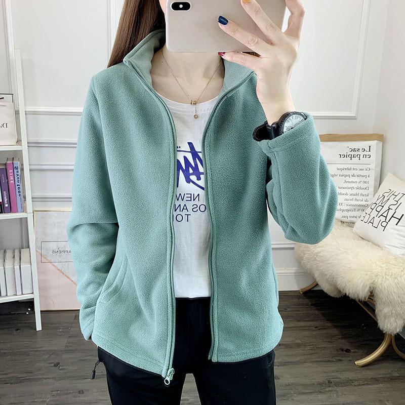 Chaqueta Polar de Moda para Mujer para Correr, Senderismo, Viajes, Camping, Abrigo para Exteriores