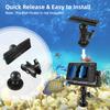 Fish Finder Mount Base 360 degrees  Rotating Adjustable Fish Finder Rack Mounting Bracket for Boat Canoe Kayak