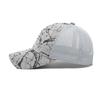 Summer Men's Sun Hat Outdoor Sports Net Baseball Cap Print Fishing Breathable Cap