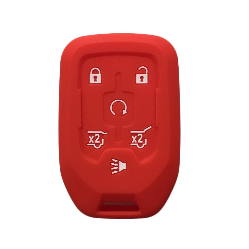 Silicone Key Case For GMC Terrain 2019 Canyon Remote Key Cover For Chevrolet Suburban Silverado 2500 Car Accessories 4/5/6Button
