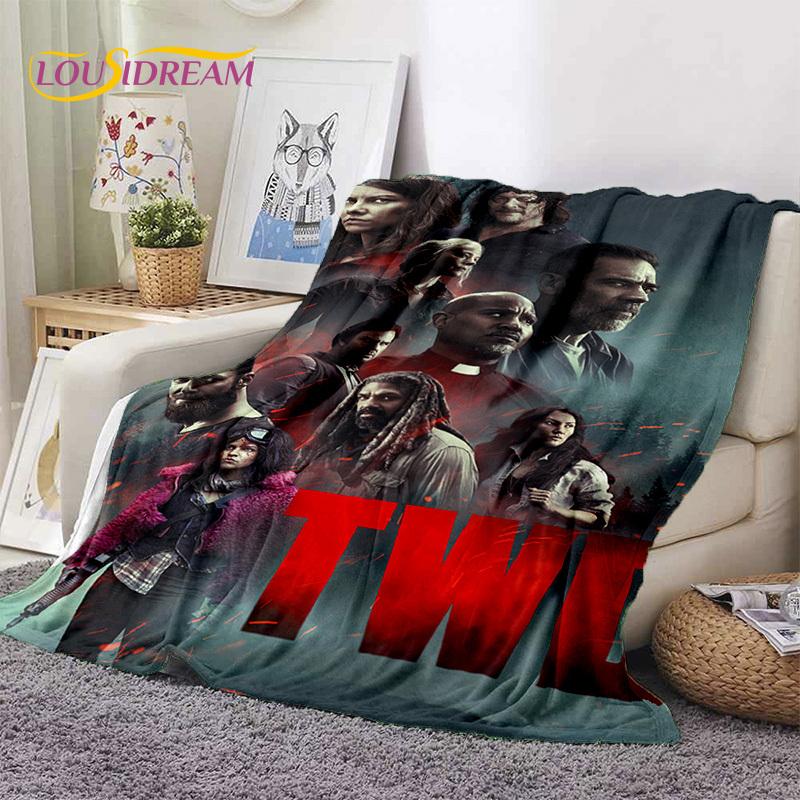 The Walking Dead Lincoln TWD Coperte Morbide, Coperta Plaid Calda Coperta Confortevole per Picnic Letti Divano Camera da Letto Casa Regalo