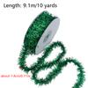 1Roll DIY Polyester Hanging Wreath Xmas Tree Decor Rainbow Color Ribbon Christmas Party Supplies Home Decor Wedding Decoration