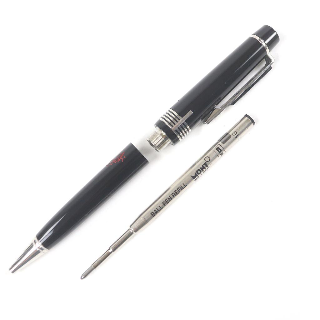 Excellent MONTBLANC Ballpoint Pen Donation Pen Sir Georg Solti Black Silver Mens Used
