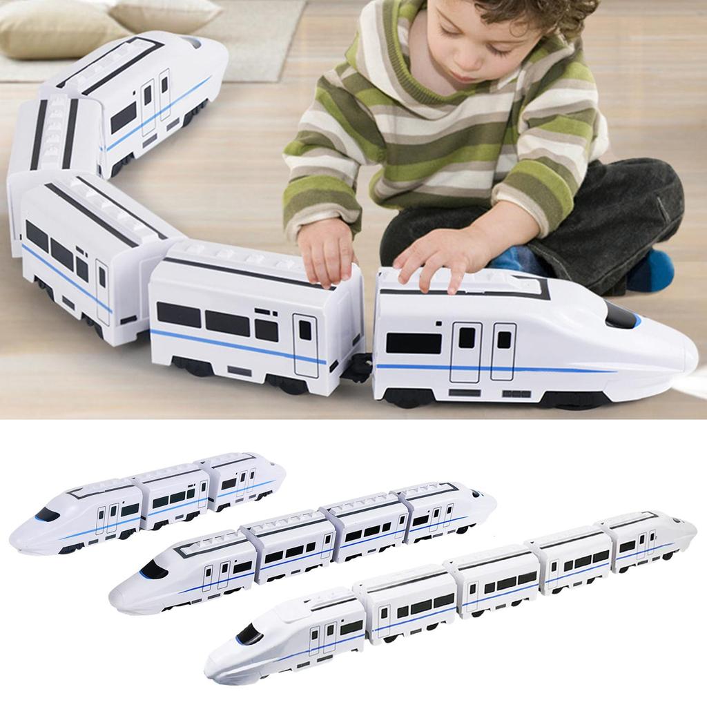 Electric Train Set with Lights & Sounds High-Speed Toy Train for Kids Learning Play, Birthday Christmas Indoor Outdoor Garden