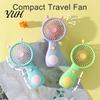 Portable Mini Fan Snail-Shaped Handheld with USB Charging Cute Office Desk 2 Speeds Lightweight Quiet Summer Gadget for Travel Outdoor Silent