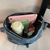Fashi Denim Solid Color Zipper Crossbody Bags 2026 hot sale Buckle Commuting Bags for Women Autumn Versatile Shoulder Bag