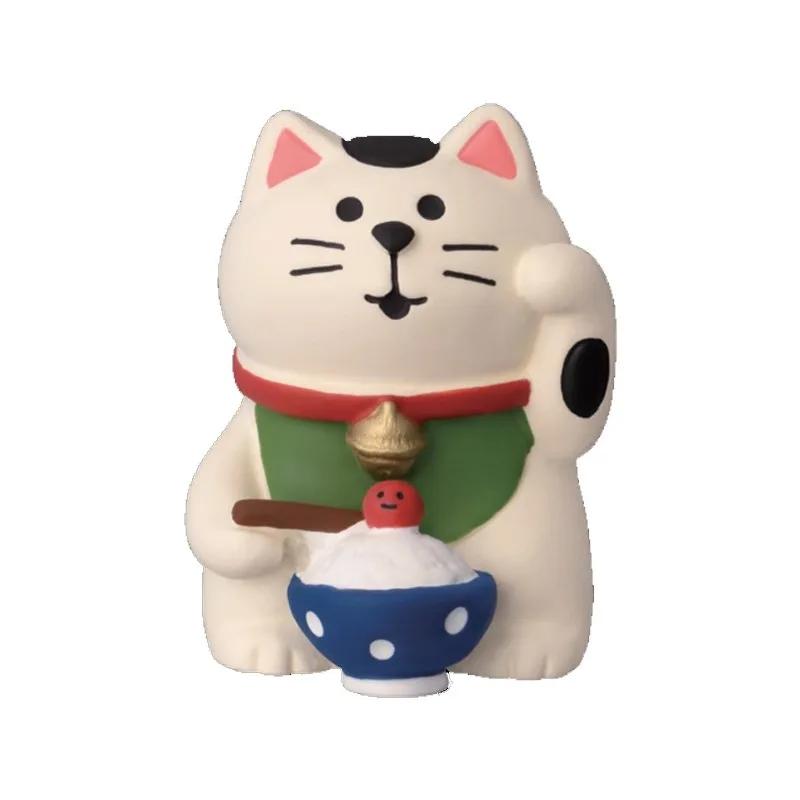 1pc Japanese Harvest Season Scene Decoration ZAKKA Fashion Play Gift Scarecrow Cat Toy DIY Resin Craft Small Decoration