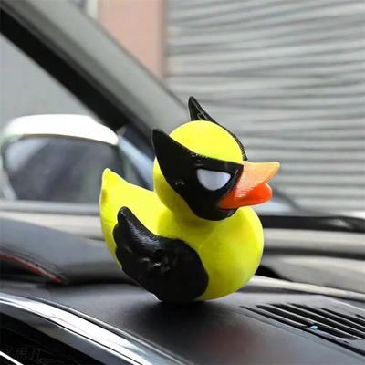 3D-gedruckte Entenfigur Kleine Entenstatue Skulptur Tiermodell Autocockpit-Dekoration Bücherregal Schreibtisch Weinschrank Deko