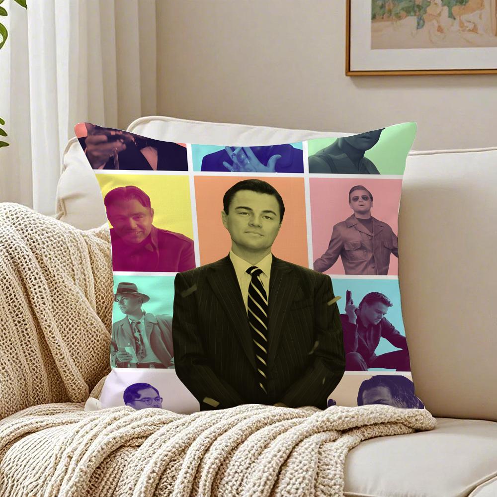 Fashion LLeonardo DiCaprio Cushion Cover Pillowcase Antidustmite living Room Sofa Decor Cushion Room