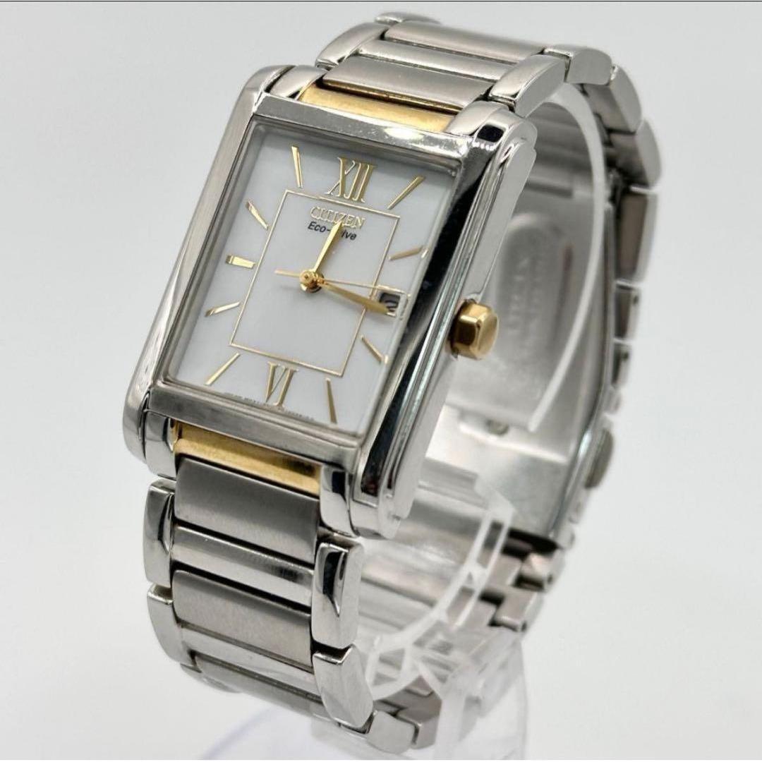 Used CITIZEN Citizen Eco-Drive Square Combi Color with Date