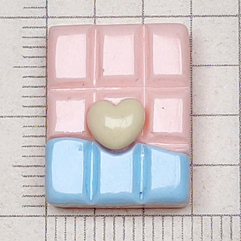 30 Pcs New Cute Cartoon Colorful Heart Shaped Chocolate Resin Scrapbook Diy Jewellery Hairpin Decorate Accessories Craft A109