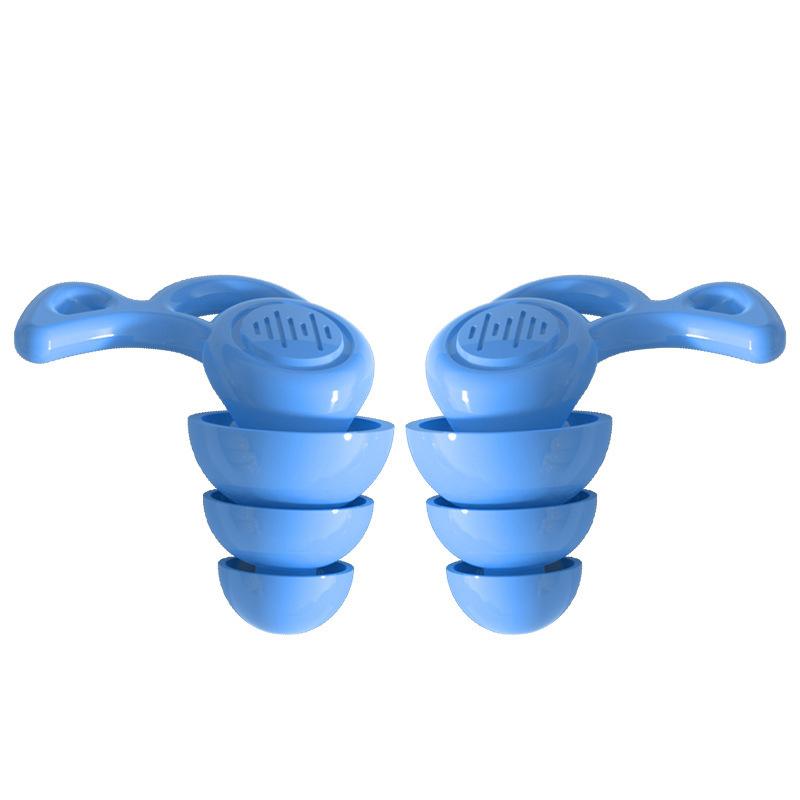 3 Layers Ear Plugs For Sleep Noise Reduction And Muting Silicone Earplugs Reusable Hearing Protection Sound Blocking Earplugs