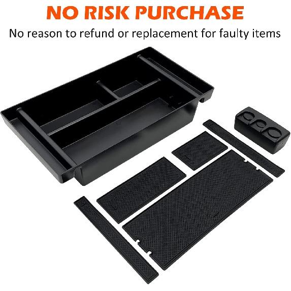 JOJOMARK Center Console Organizer Tray Fits For - GMC Sierra/Chevy Silverado 1500 Accessories, - Silverado/Sierra 2500 HD/3500 HD