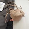 Retro bucket bag women's bag 2024 autumn new fashion indentation handbag versatile shoulder messenger bag