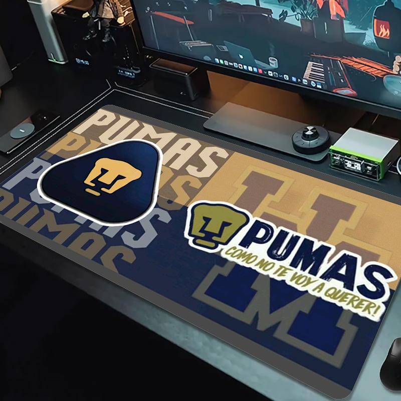 Pumas Fc Color Mouse Pad Large Gaming Table Cushion Non-slip Laptop Tablet Big Mousepad XXL Mat Mini PC Playmat With Lock Edge