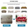 Christmas Sofa Protective Covers Living Room Elastic Living Sofa Slipcover Stretch All-inclusive Dining Chair Slipcover Couch Cover 1/2/3/4 Seater