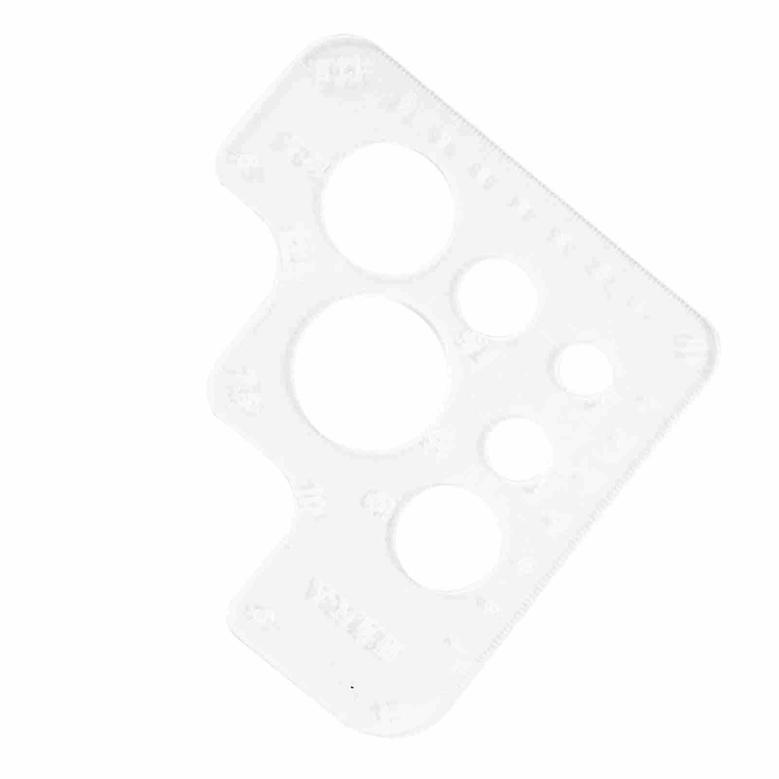 

Прозрачный акриловый круглый угловой шаблон для стежки отверстий трафарет для кожи инструмент для позиционирования (Тип C) A rounded ruler