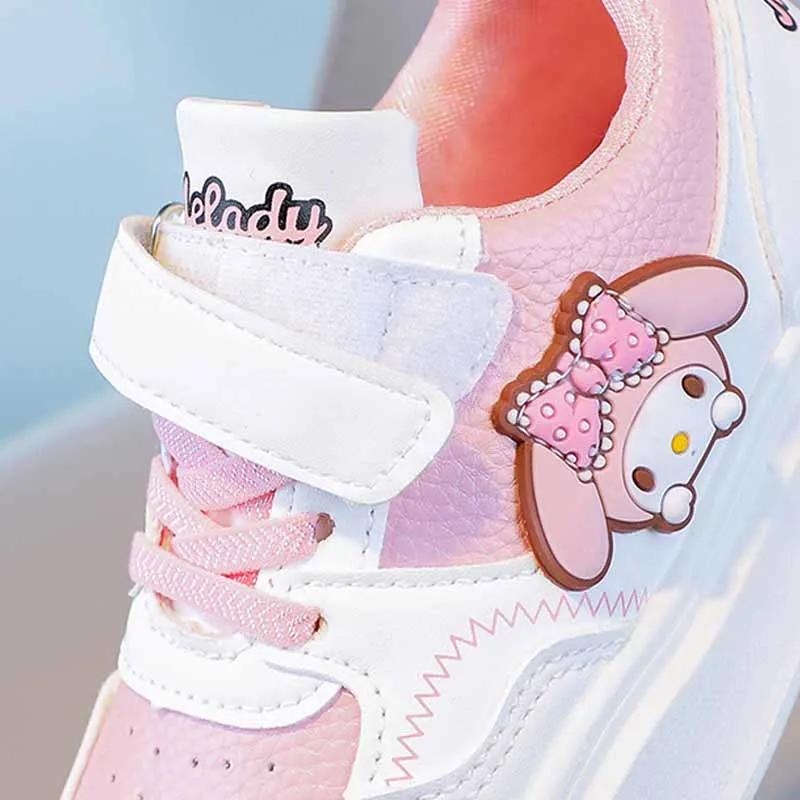 Sanrio Kuromi My Melody Kid's Fashion Casual Board Shoes Spring Autumn All-match Chic Sneakers Anti Slip Soft Sole Sports Shoes