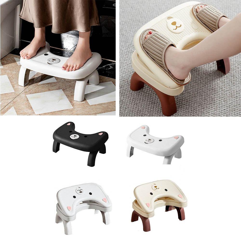 Non-slip Bathroom Foot Stool Foldable Toilet Seat Folding  Toilet Footstool  Bathroom Accessories