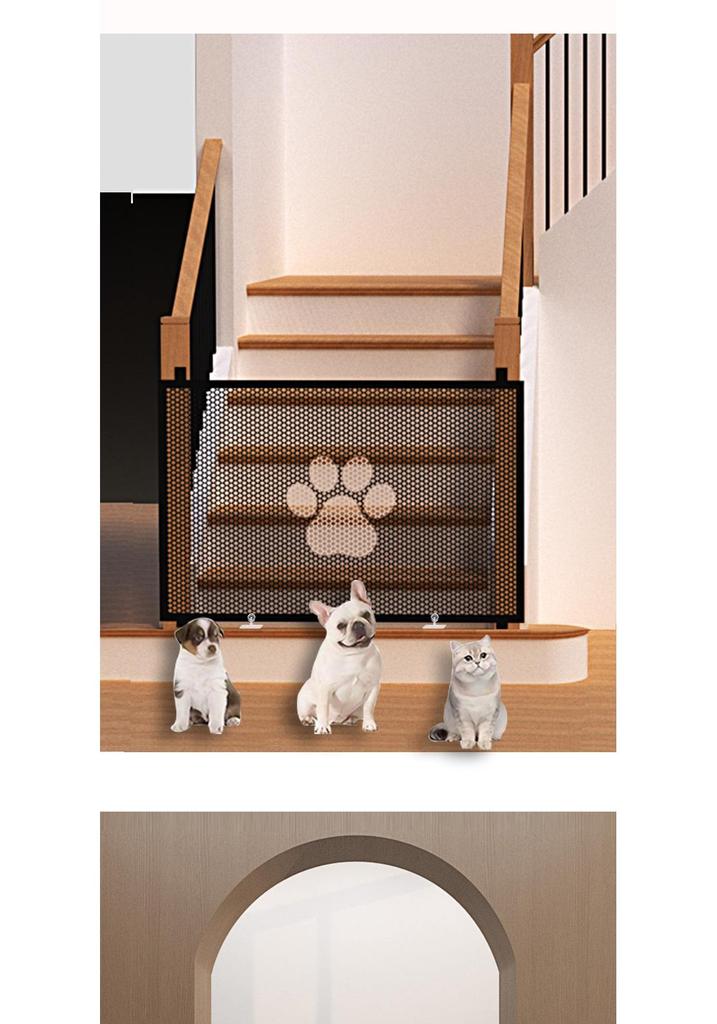 Sicherheitsnetz für Haustiere: Tragbares Hundetor & Katzenbarriere für Türöffnungen