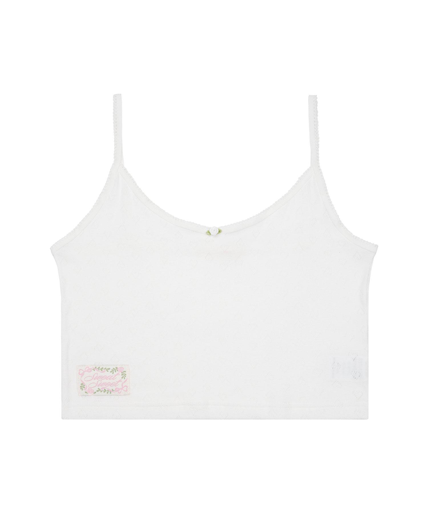 Sweat Sweet Heart Mini Sleeveless - Ivory