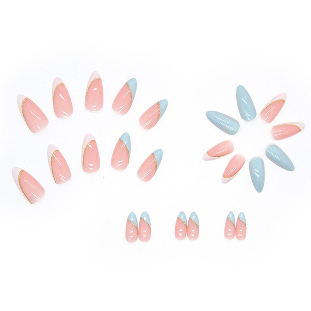 Press On Nails Long Acrylic Nails Fake Nails Green Nails Full Cover Nails For Women