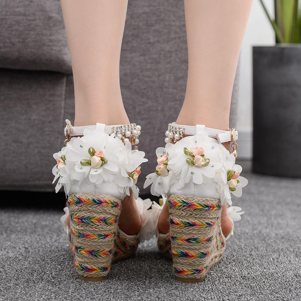 Fashion Plus Size 36-42 Shoes for Women Summer Elegant Women Platform Wedges Sandals Peep Toe Sandalias Mujer Women Sandals