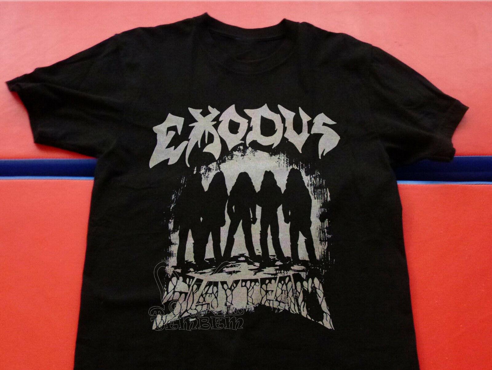 1985 EXODUS Bonded by Blood tour Unisex Black Men T-shirt S-234XL AG152 S разноцветный