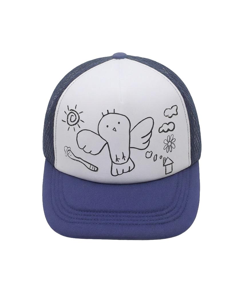 Eolaiteuaenggeul Bird Trucker Cap (2 Colors)