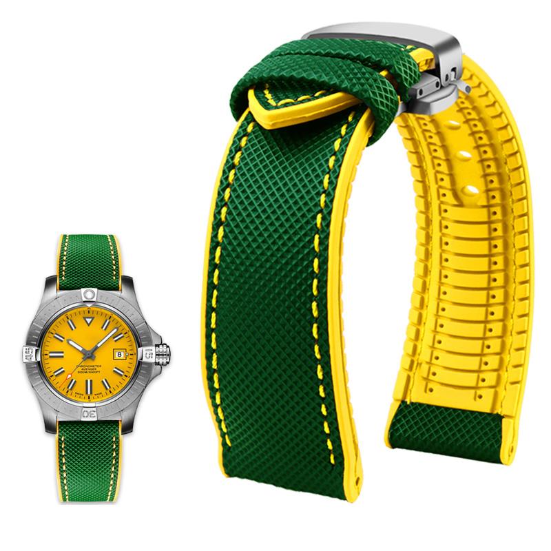 Klassisches 20 mm 21 mm 22 mm Canvas-Nylon für Seiko-Uhren. Gummiband, wasserdichtes Armband für Herren, für Tissot, Citizen, Mido, Uhrenzubehör