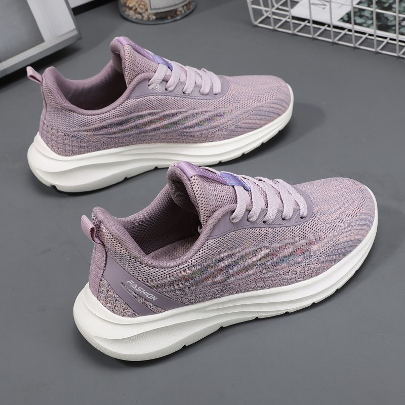 Mom shoes spring casual middle-aged women's shoes light and breathable elderly sports walking shoes non-slip elderly shoes women