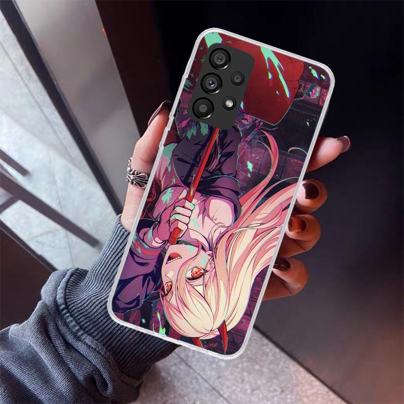 C-Chainsaw Mans Power Phone Case For Samsung Galaxy A17 A57 A37 A16 A26 A36 A56 A15 A25 A35 A55 A14 A13 A54 A53 A34 A24 A33 A23