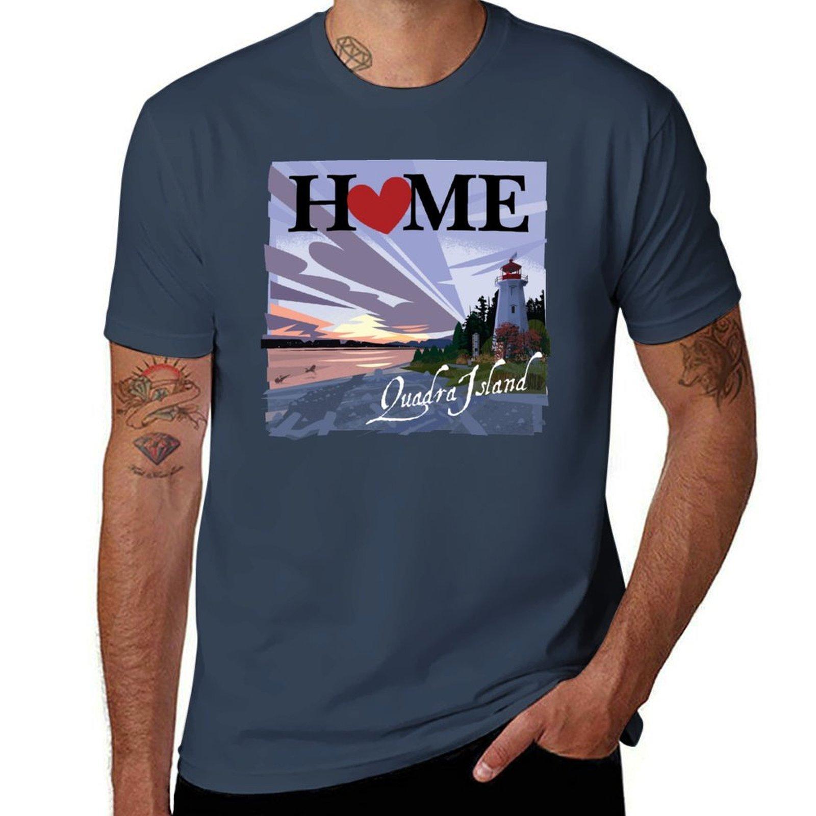 I love Quadra Island TShirt Work Wear Short Sleeve TShirt S